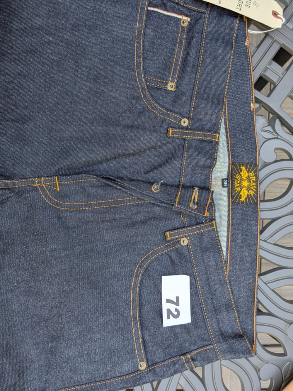 Brave Star Selvedge Denim Jeans Size 36 True Straight - Picture 4 of 12